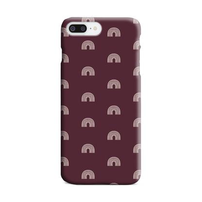 Burgundy Arches Slim Phone Case