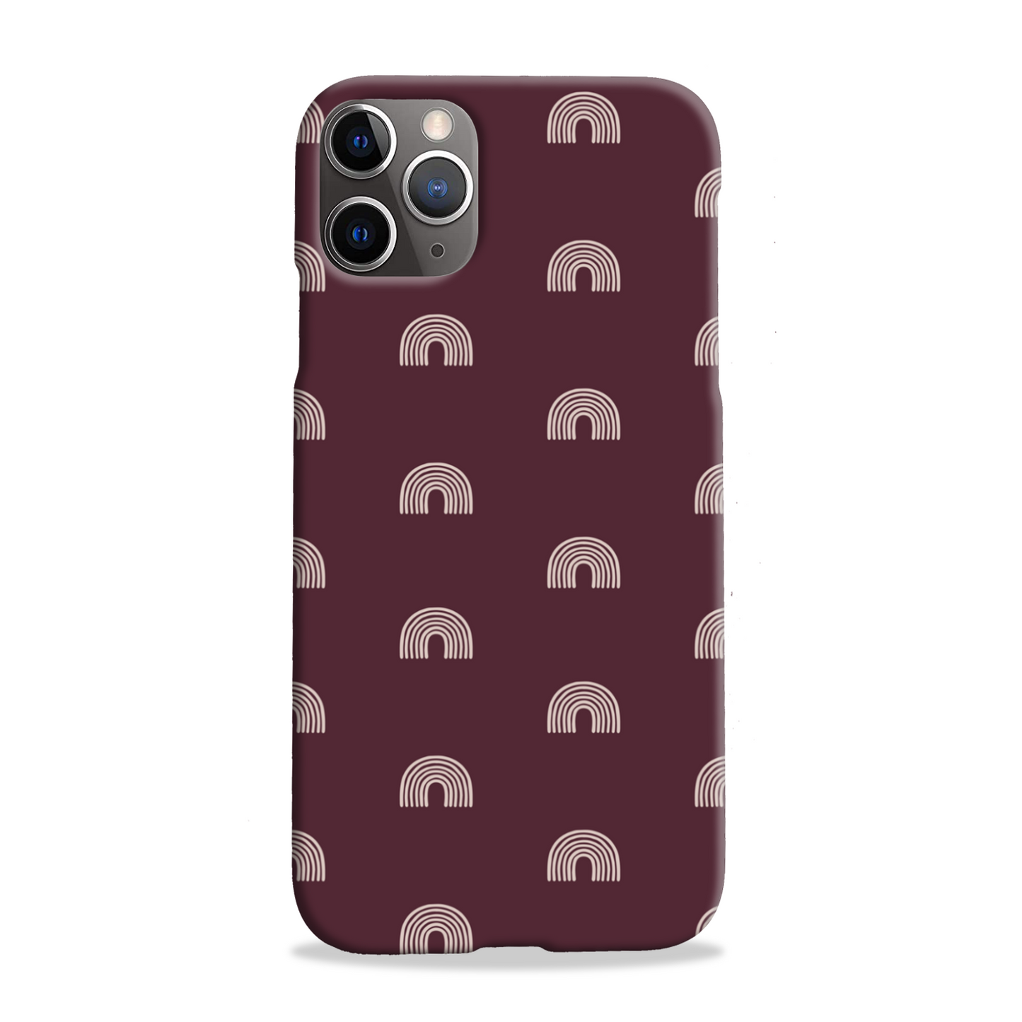 Burgundy Arches Slim Phone Case