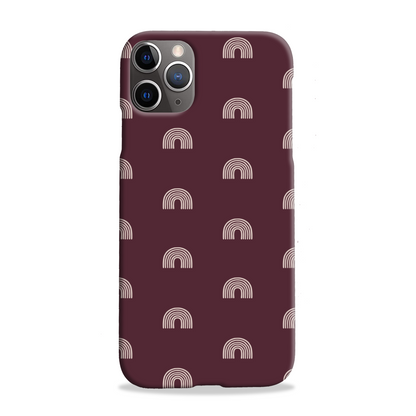 Burgundy Arches Slim Phone Case