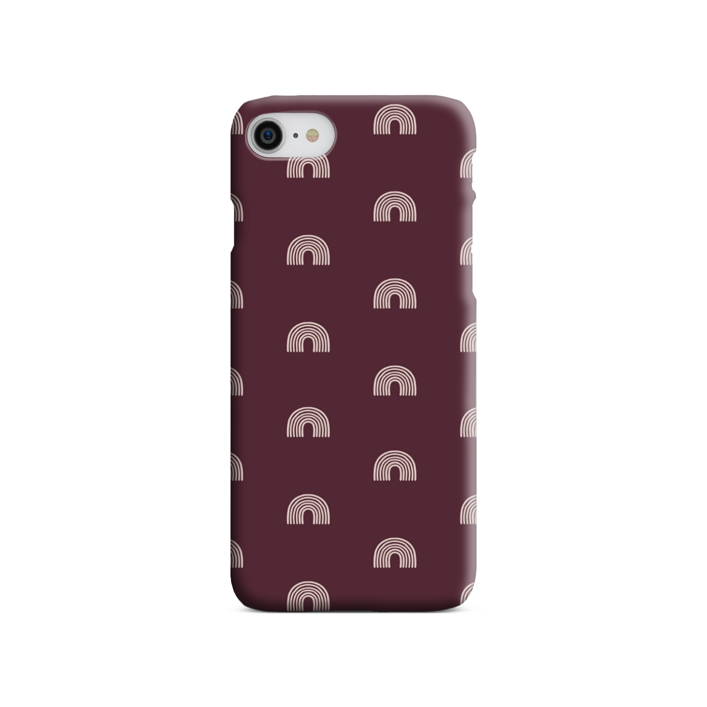 Burgundy Arches Slim Phone Case