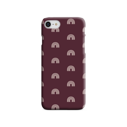 Burgundy Arches Slim Phone Case