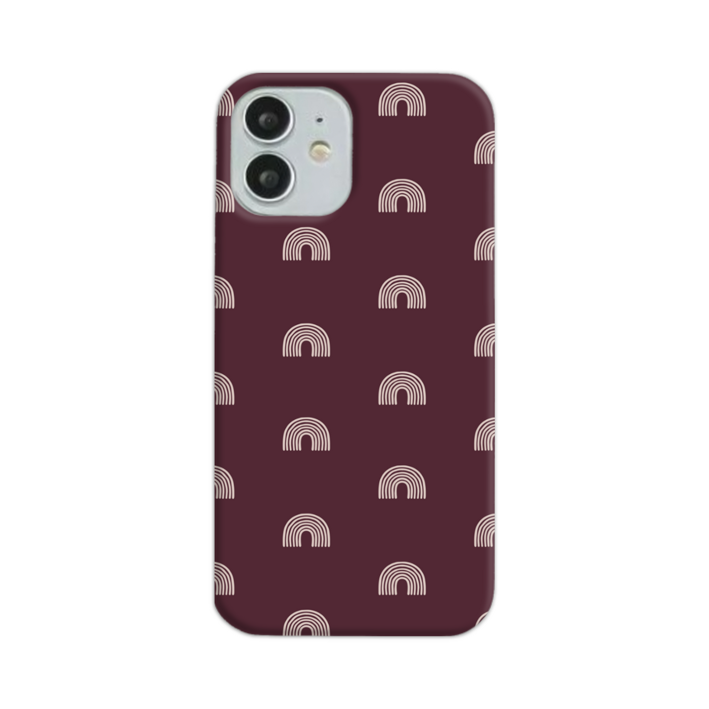 Burgundy Arches Slim Phone Case