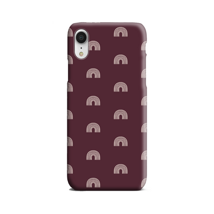 Burgundy Arches Slim Phone Case