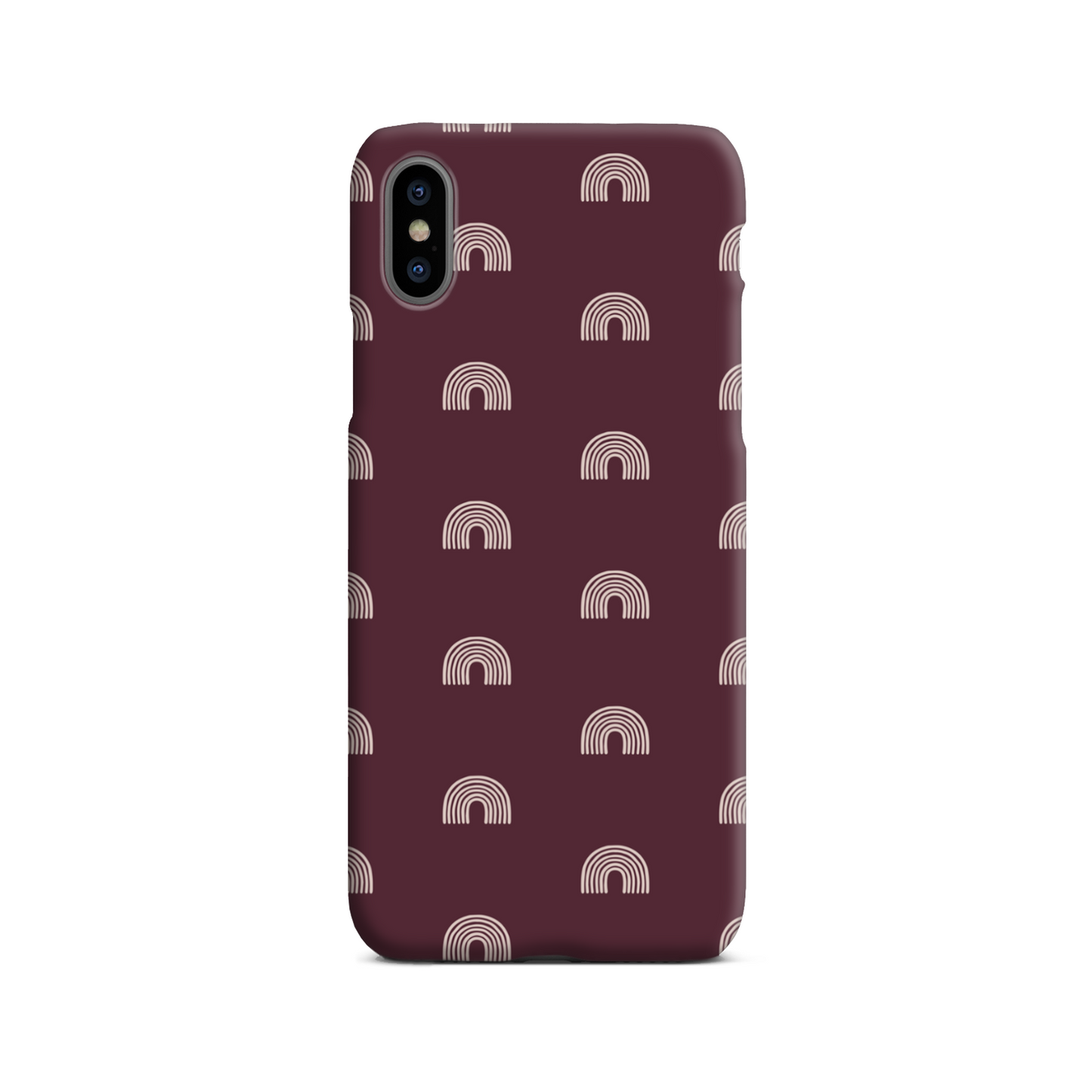Burgundy Arches Slim Phone Case