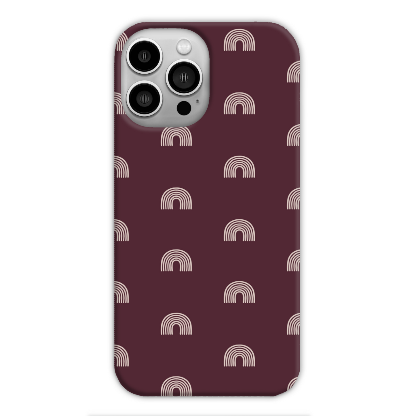 Burgundy Arches Slim Phone Case