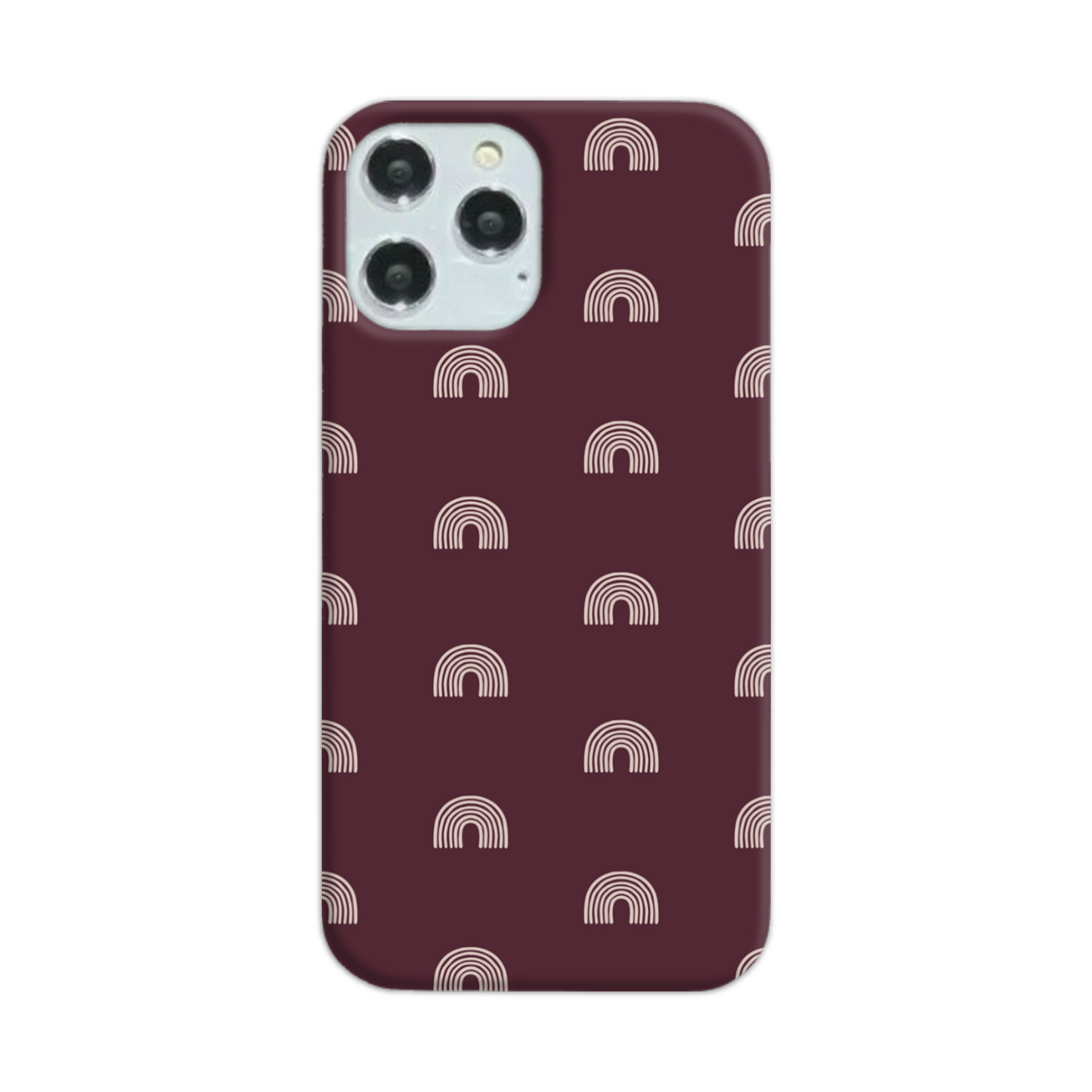 Burgundy Arches Slim Phone Case