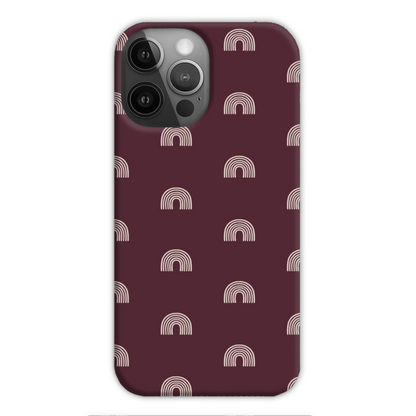 Burgundy Arches Slim Phone Case