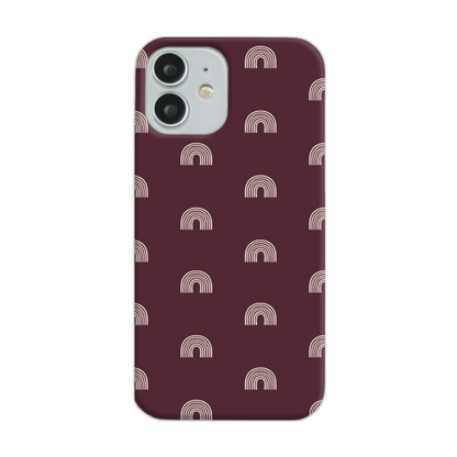 Burgundy Arches Slim Phone Case