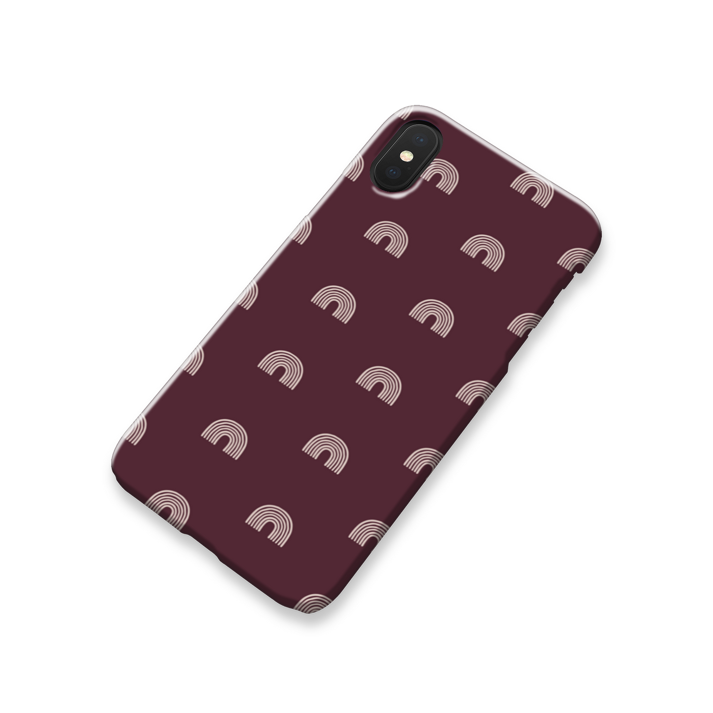 Burgundy Arches Slim Phone Case