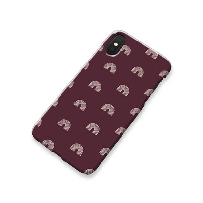 Burgundy Arches Slim Phone Case