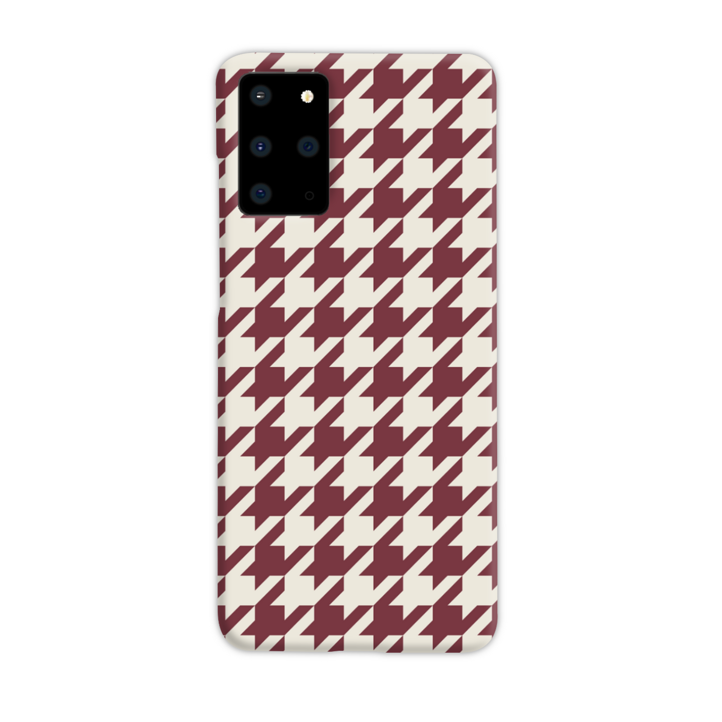 Burgundy Houndstooth Slim Phone Case