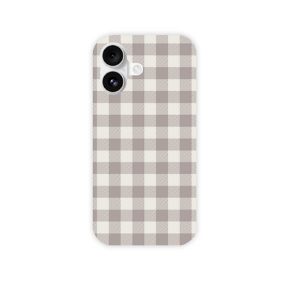 Natural Check Slim Phone Case