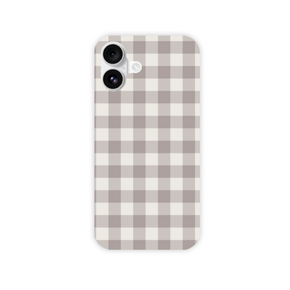Natural Check Slim Phone Case