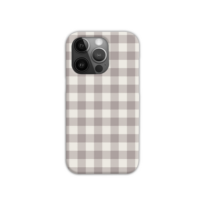 Natural Check Slim Phone Case