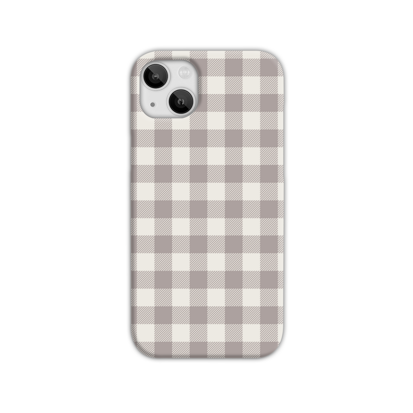 Natural Check Slim Phone Case