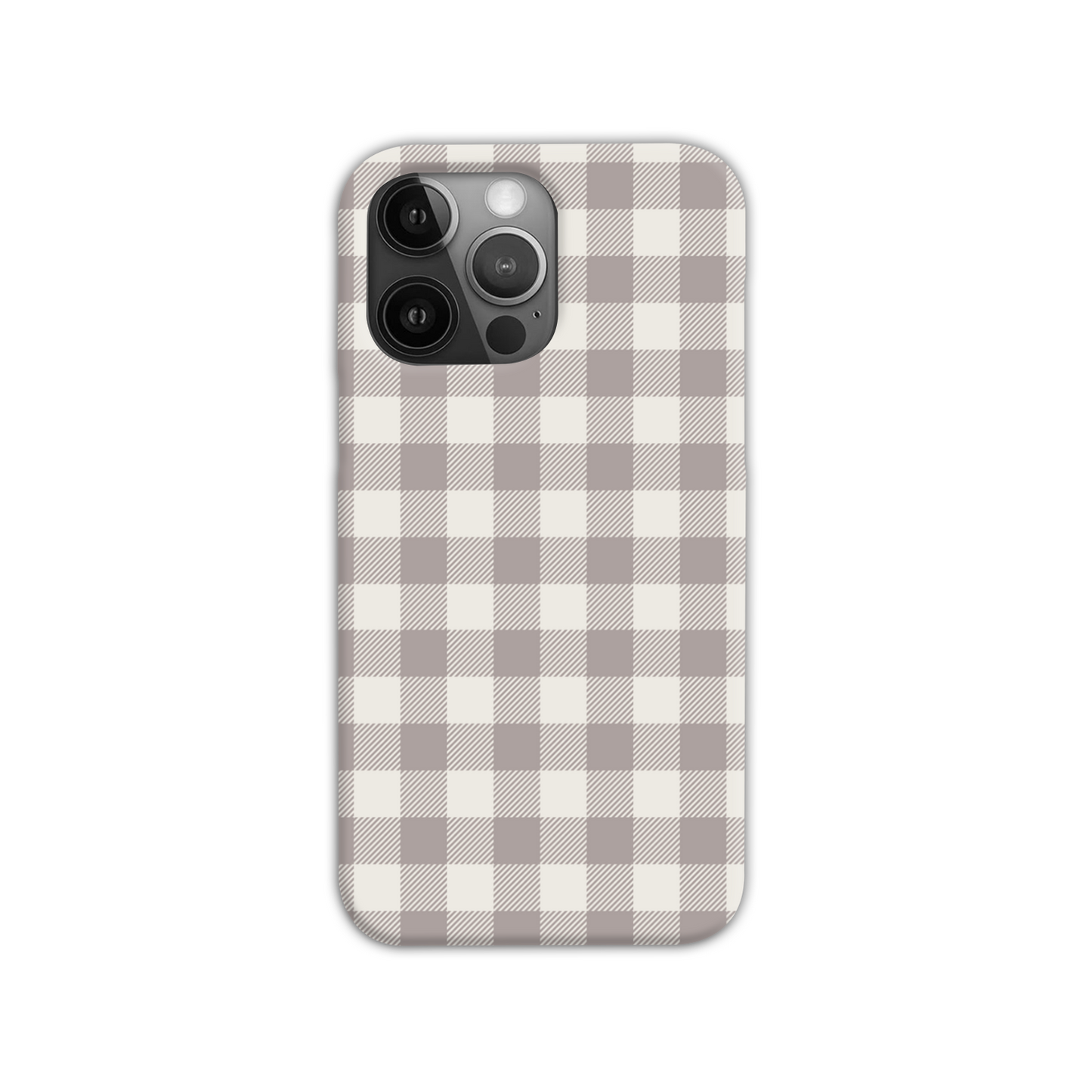 Natural Check Slim Phone Case