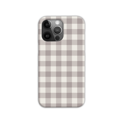 Natural Check Slim Phone Case