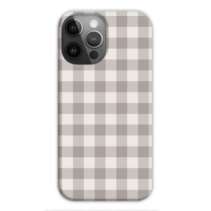 Natural Check Slim Phone Case