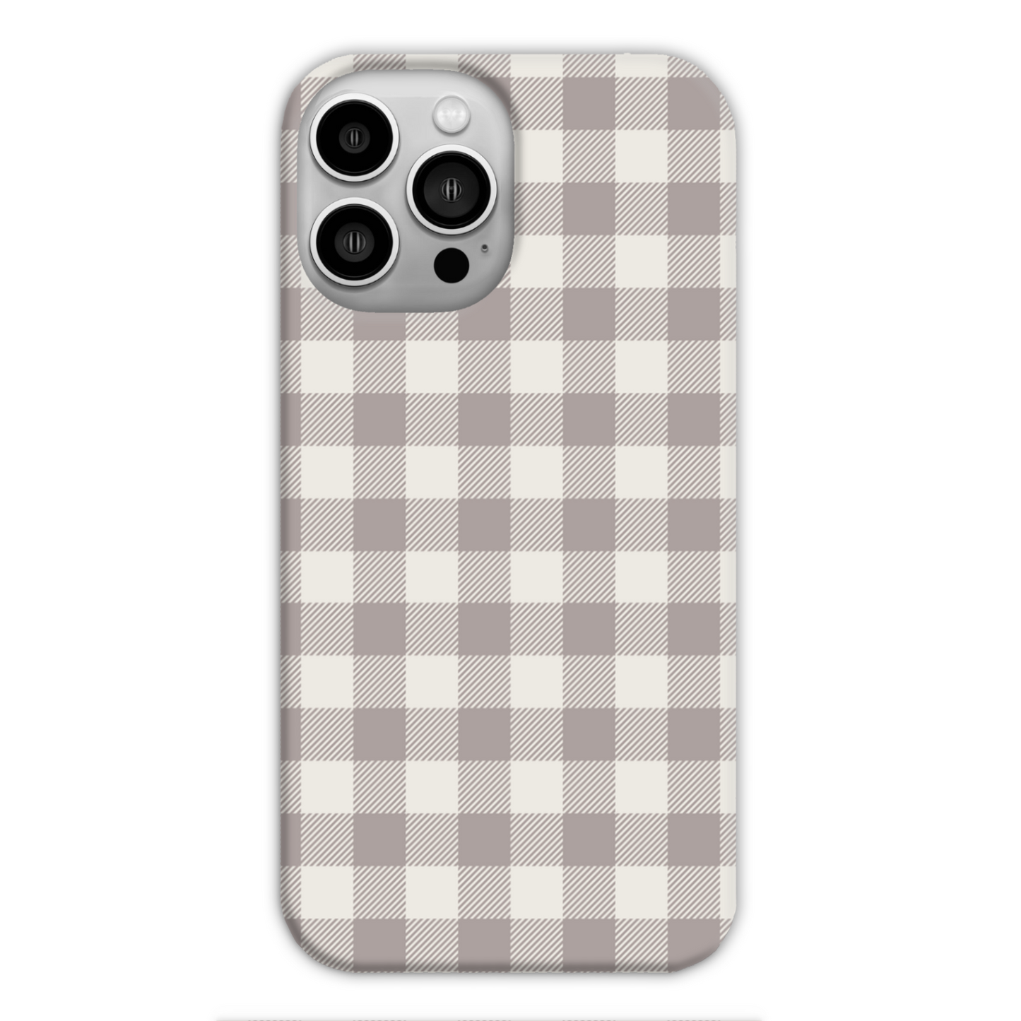Natural Check Slim Phone Case