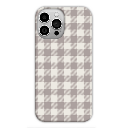 Natural Check Slim Phone Case