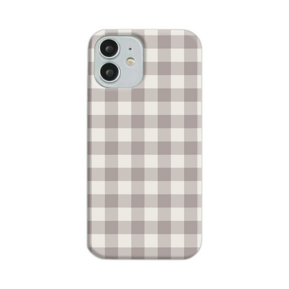 Natural Check Slim Phone Case