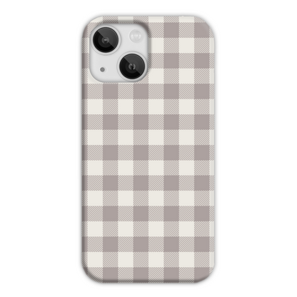 Natural Check Slim Phone Case