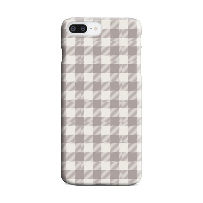 Natural Check Slim Phone Case