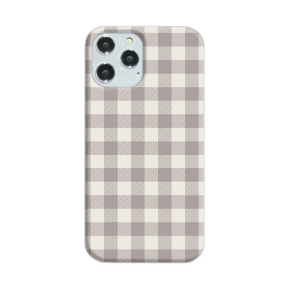 Natural Check Slim Phone Case