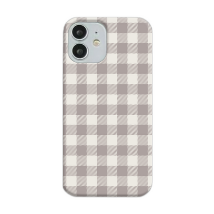 Natural Check Slim Phone Case
