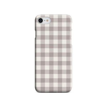 Natural Check Slim Phone Case