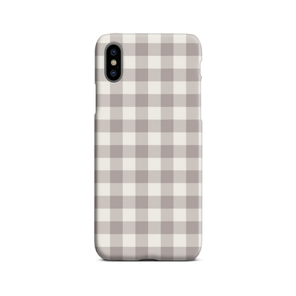 Natural Check Slim Phone Case