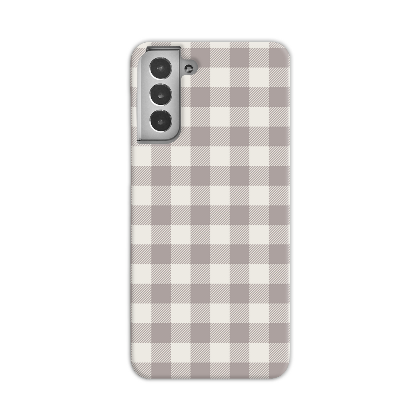 Natural Check Slim Phone Case