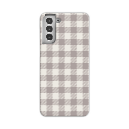 Natural Check Slim Phone Case