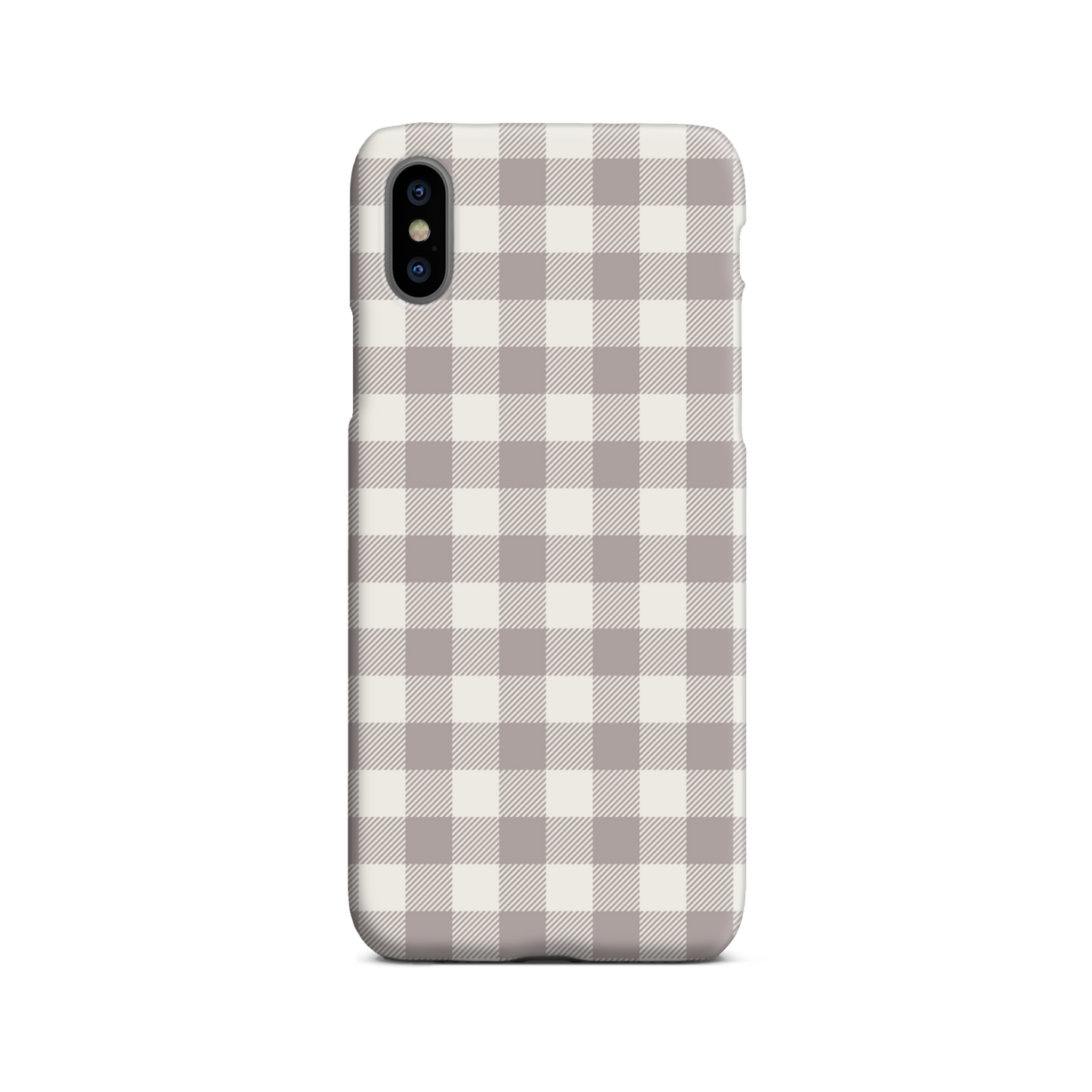 Natural Check Slim Phone Case