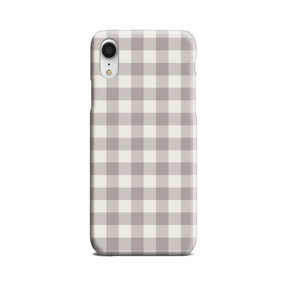 Natural Check Slim Phone Case