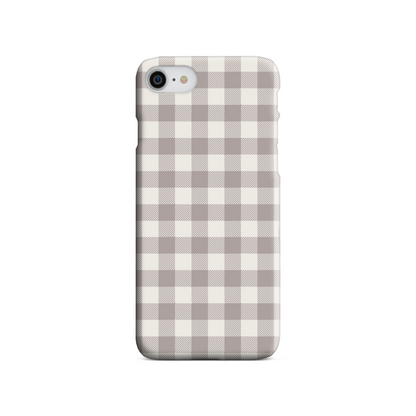 Natural Check Slim Phone Case