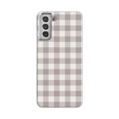 Natural Check Slim Phone Case