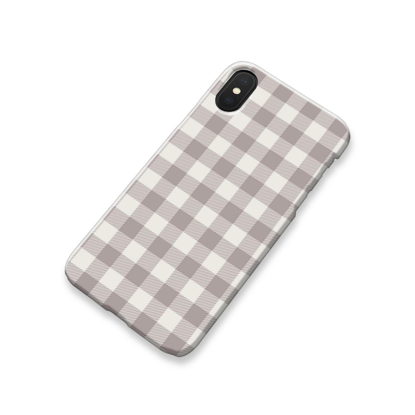Natural Check Slim Phone Case