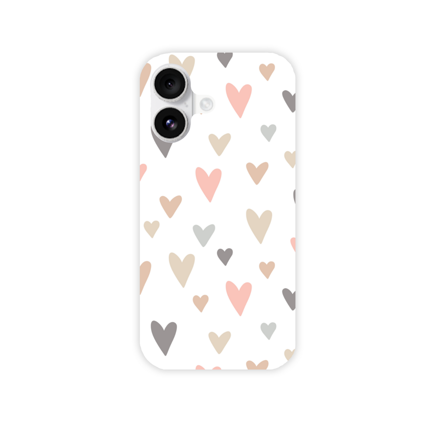 Neutral Hearts Slim Phone Case