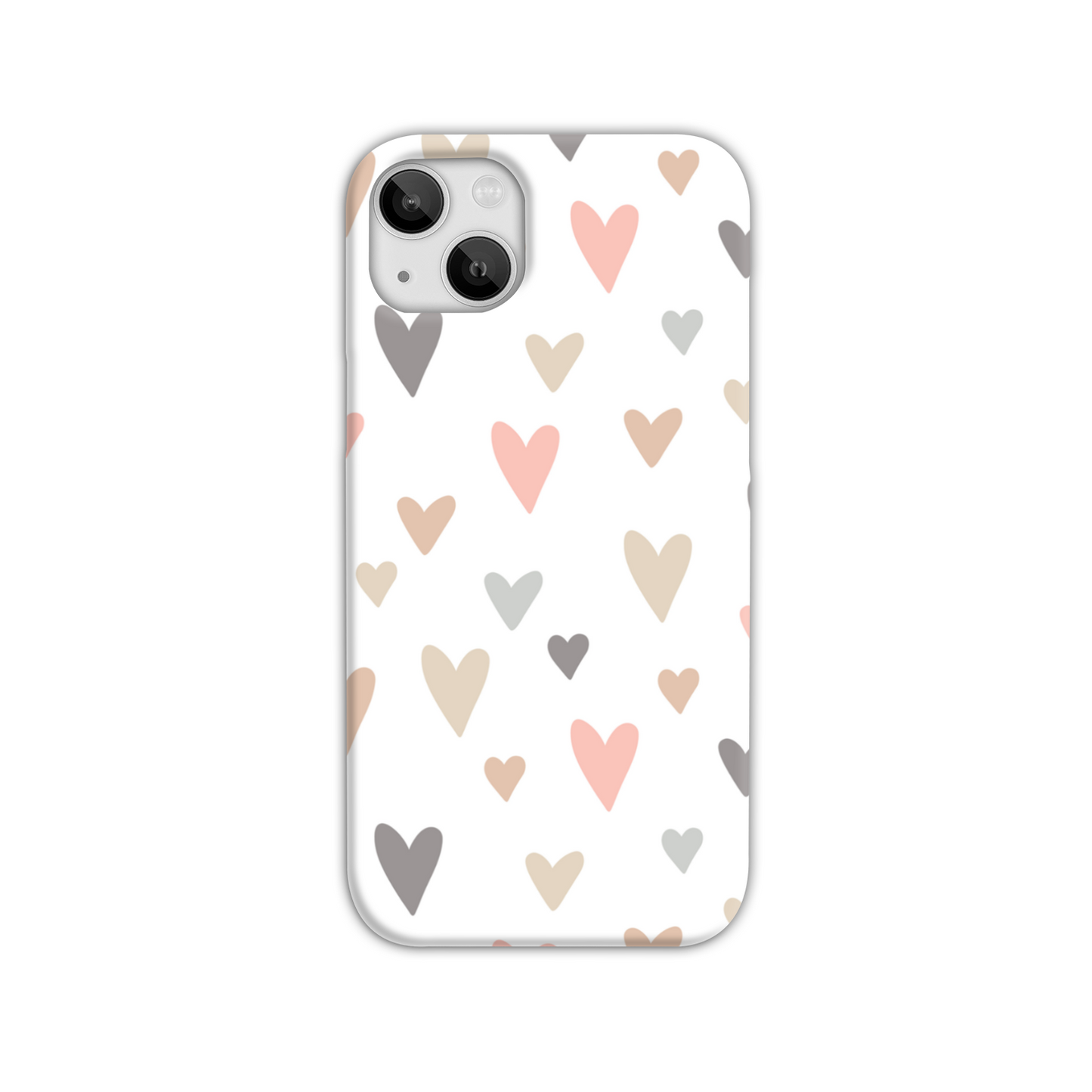 Neutral Hearts Slim Phone Case