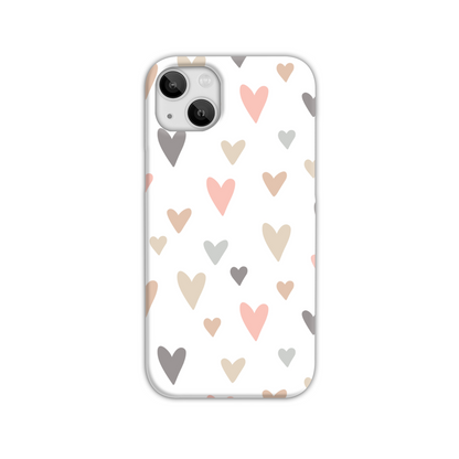 Neutral Hearts Slim Phone Case