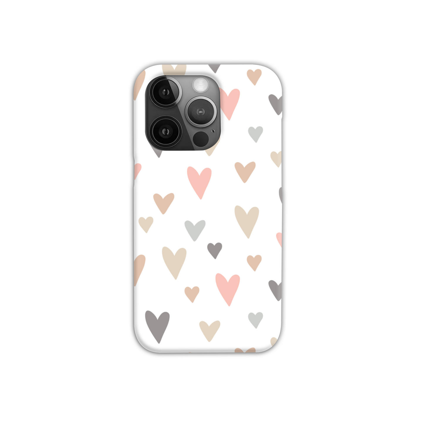 Neutral Hearts Slim Phone Case