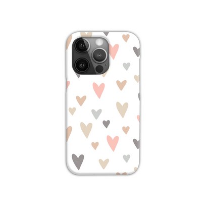 Neutral Hearts Slim Phone Case