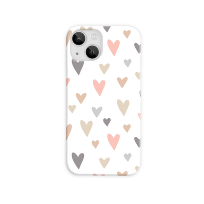 Neutral Hearts Slim Phone Case