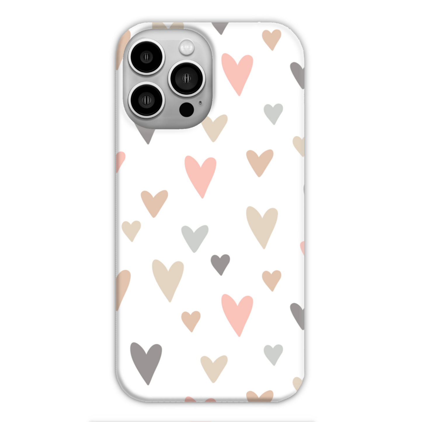 Neutral Hearts Slim Phone Case