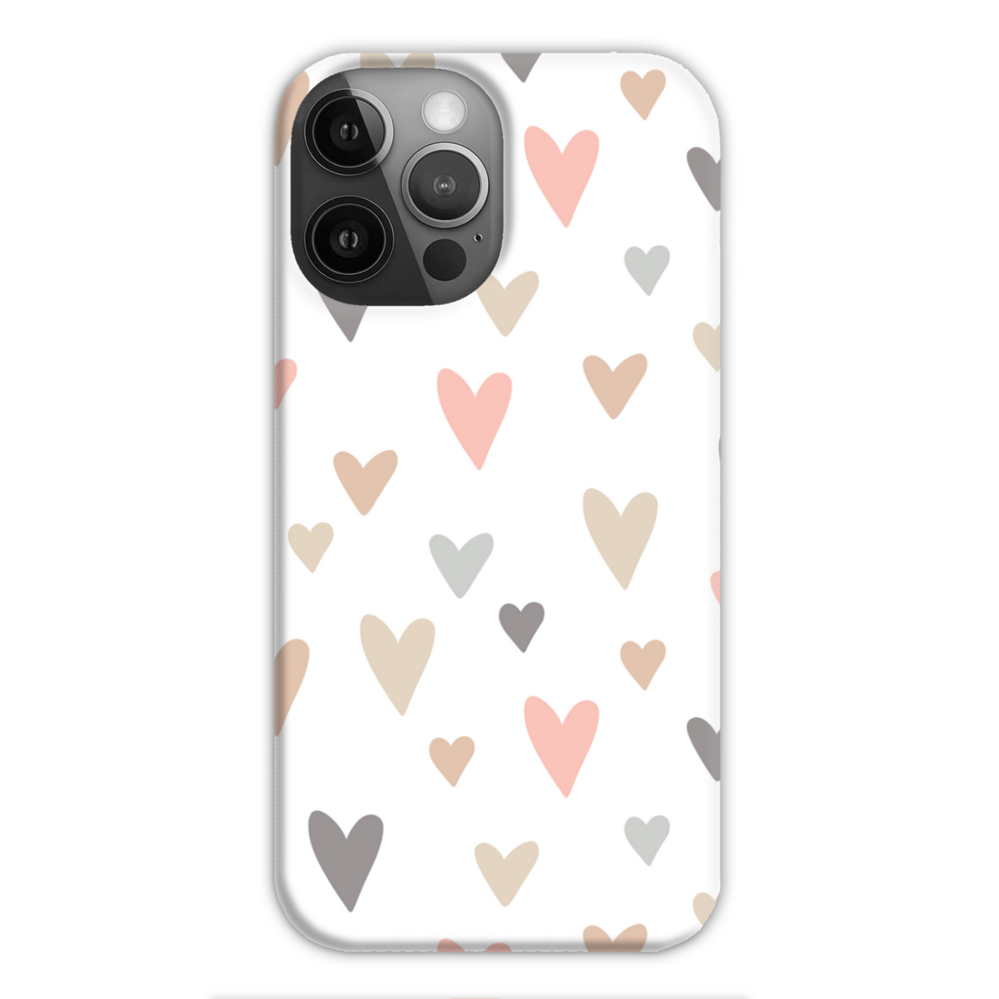 Neutral Hearts Slim Phone Case