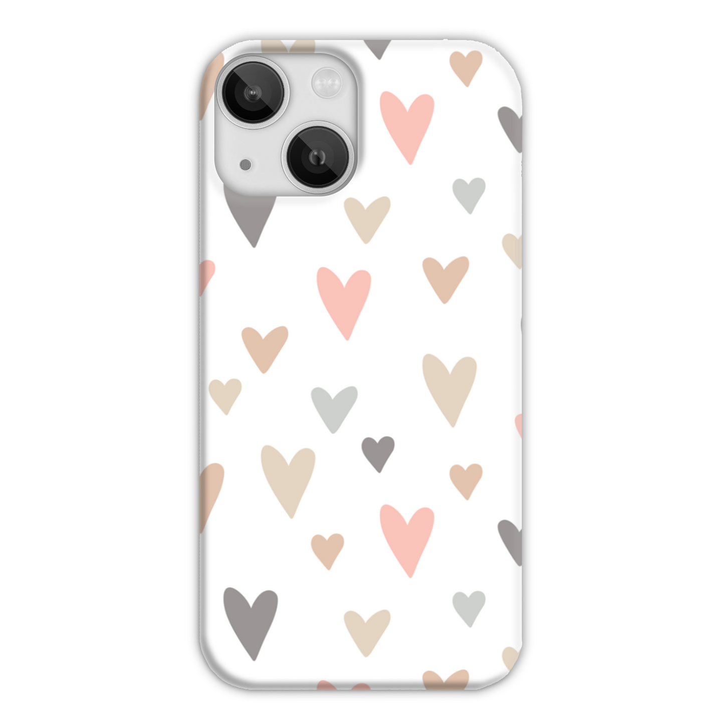 Neutral Hearts Slim Phone Case