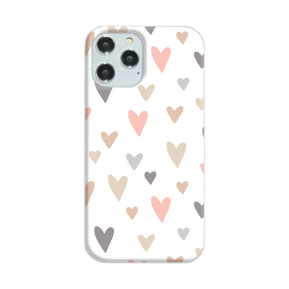 Neutral Hearts Slim Phone Case