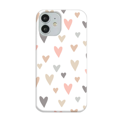 Neutral Hearts Slim Phone Case