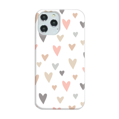 Neutral Hearts Slim Phone Case